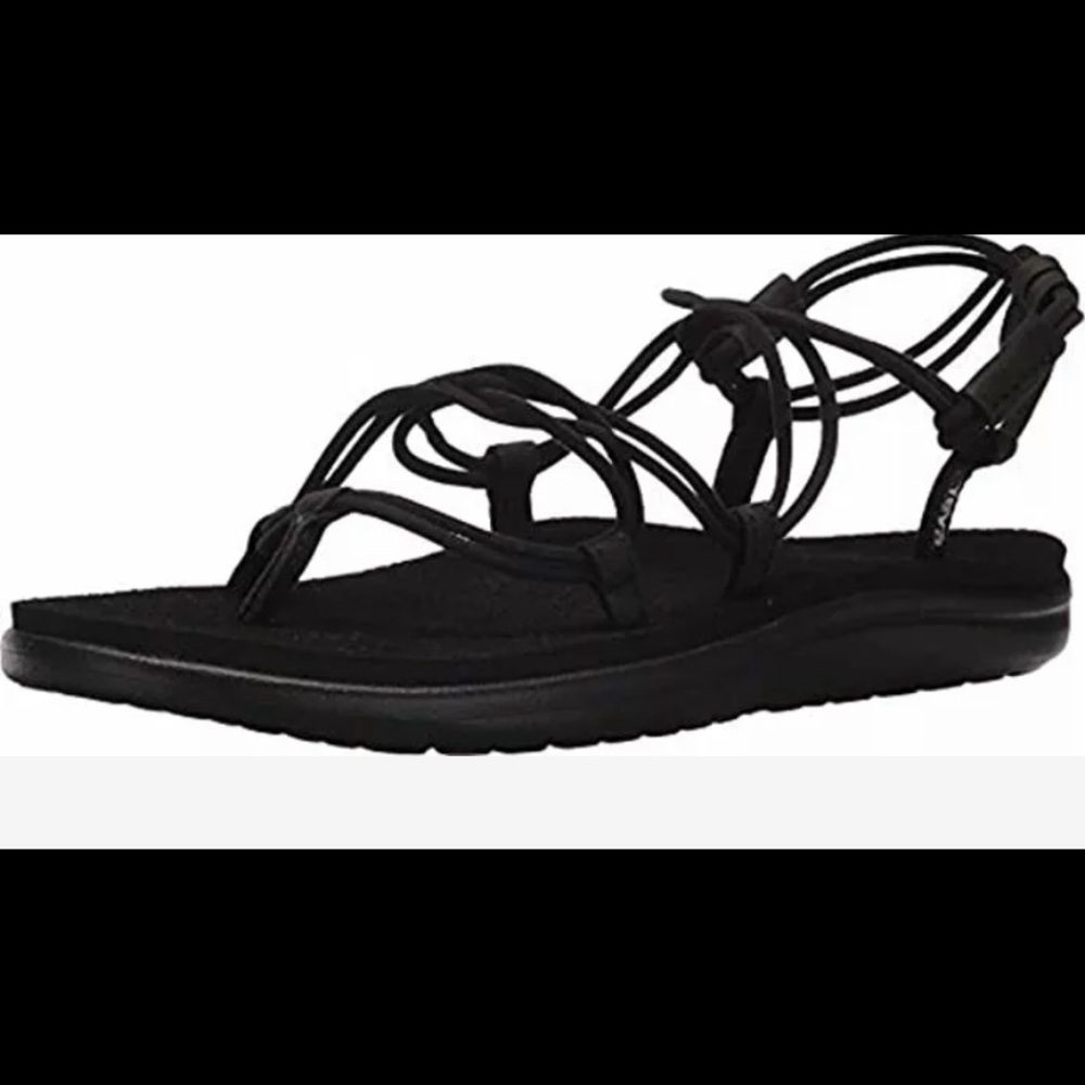 Teva Women Voya Infinety size 8 Black Sandal